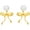Bow-3, variant on Freshwater Pearl Bow Earrings for Women 14K Gold Plated 925 Sterling Silver Ribbon Bow Stud Ribbon Pearl Dangle Earrings Dainty Jewelry