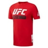 Reebok UFC Fan Gear Fight Week Slim Fit Crew Neck Graphic T-Shirt, Red