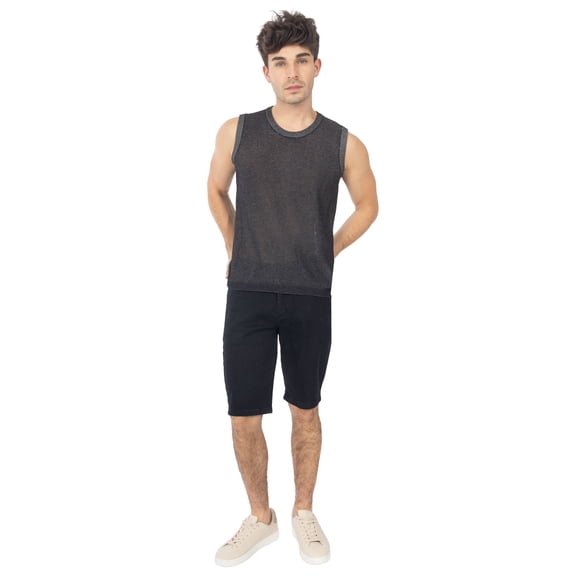 Bermuda Denim Skinny Para Hombre con Bastilla Doblada Quarry