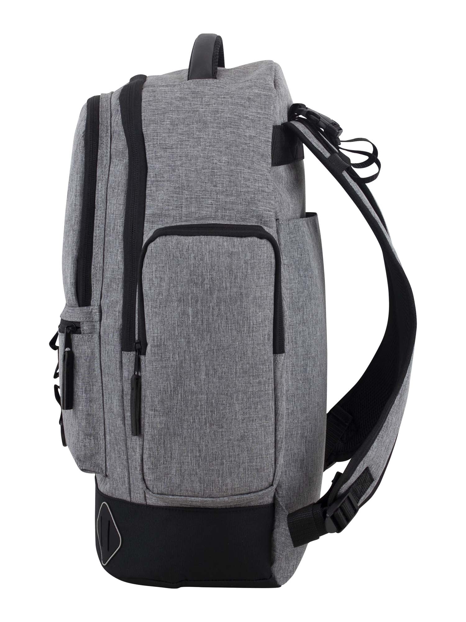 Eastsport Lenox Diaper Backpack Bag with Changing Pad, Grey