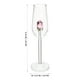 thumbnail image 2 of ColoMX 1pc champagne cristal cristal champagne copa de vino para uso de la fiesta, 2 of 7