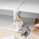 thumbnail image 3 of Yuarrent Portarrollos de papel Ahorro de espacio debajo del gabinete Estante para rollos de papel Cojinete de carga Toallero de papel Sin taladrar con 3 Utensilios de cocina Yuarrent HA018897-00, 3 of 6