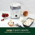 thumbnail image 7 of 2-Quart Ice Cream Maker Machine, Fully Automatic Double-Insulated Freezer Bowl Makes Ice Cream, Sorbet and Frozen Yogurt in Under 30 Minutes, Silver, 7 of 7