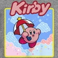 thumbnail image 2 of Boy's Nintendo Kirby Flying Portrait  Performance Graphic Tee Charcoal Heather X Large, 2 of 4