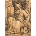 thumbnail image 3 of Ludwig Büsinck 11x14 Black Modern Framed Museum Art Print Titled - Moses with the Tablets of Law, 3 of 5