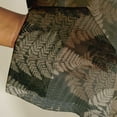 thumbnail image 3 of Vargottam Leaves Print Sheer Georgette Curtains for French Doors & Balcony - 2 Panels, 96" Long, Light Filtering, Grommet Top Printed Drapes for Living Room or Lounge, 3 of 9