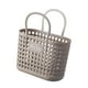 thumbnail image 4 of Cesta de ducha con almacenamiento, bolso de mano, multifunción, de drenaje rápido Café pequeño, 4 of 9
