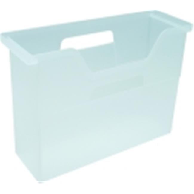 Iris Small Open Top File Box, Clear