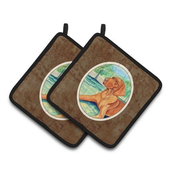 Vizsla Pair of Pot Holders