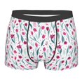 thumbnail image 5 of Uemuo Tulips Flowers Pattern Men's Boxer Briefs,Trunk Anti-Chafing,Comfortable, Durable, and Stylish Underwear-Medium, 5 of 9