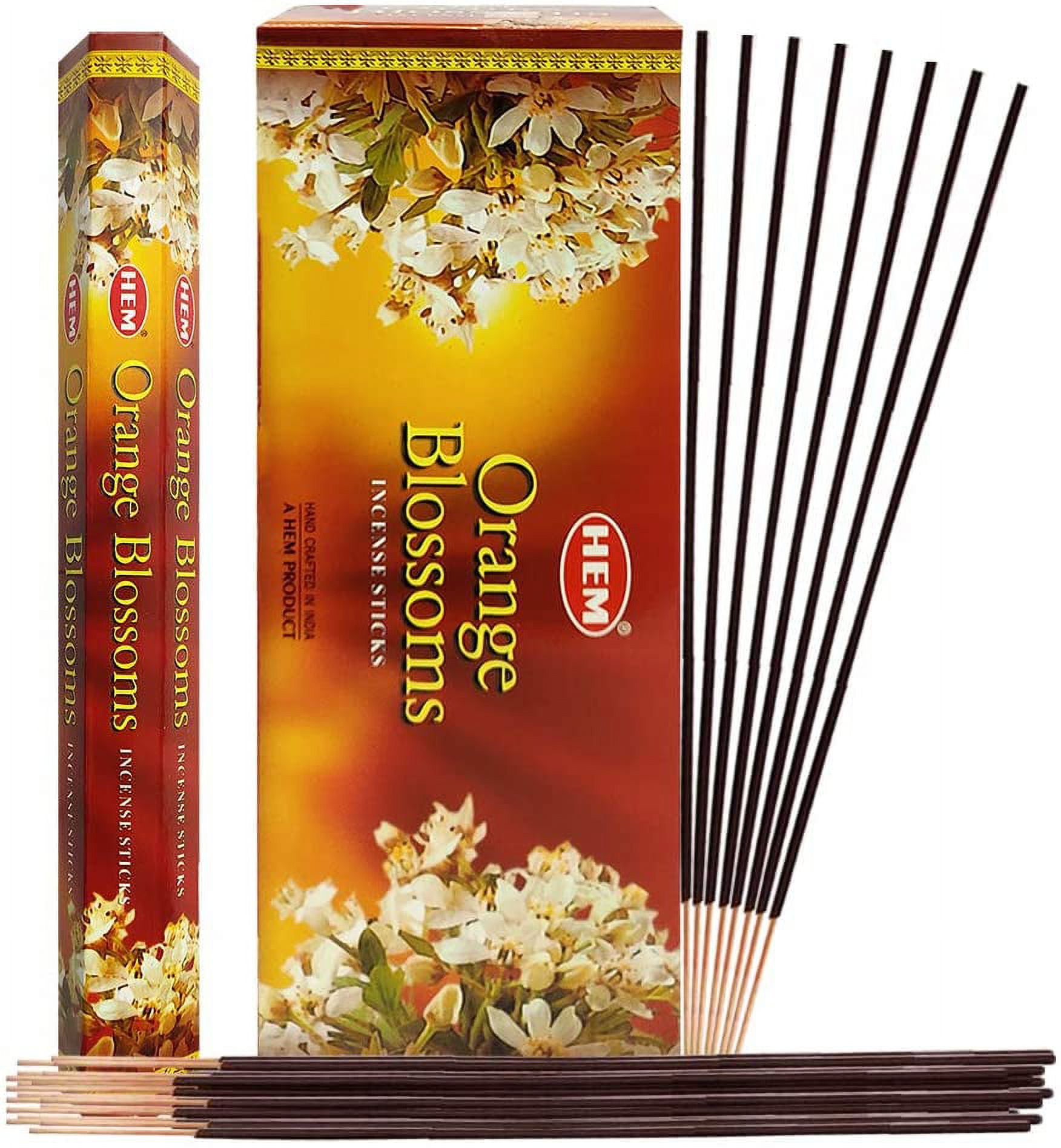 Orange Blossom Incense Sticks And Incense Stick Holder Bundle