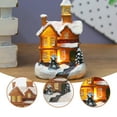 thumbnail image 4 of Holiday Clearance! UHUYA Christmas Decor, Resin Christmas Scene Village House Town with Warm White LED Lights Battery Operated Christmas Decorations Christmas Gift B, 4 of 7