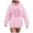 Pink, variant on Towmus Womens Sweatshirt Graphic Hoodies Cute Letter Print Drawstring Pullover Casual Long Sleeve Tops with Pocket