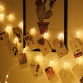 thumbnail image 2 of Guirnalda de luces con forma de corazón con clip para fotos, guirnalda de luces con clip para colgar fotos, decoración perfecta para la pared del dormitorio, 2 of 5