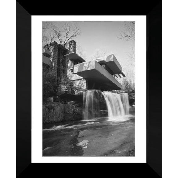FRAMED Art Print 20x24 Frank Lloyd Wright Falling Water