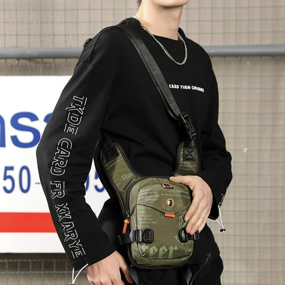 Trendy Leg Bag Fashion Chest Bag Multifunctional,Navy Blue