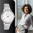 thumbnail image 2 of Reloj Steiner Análogo Extensible Plateado Acero Inox. 3atm Fondo Blanco, 2 of 5