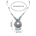 thumbnail image 3 of Oxodoi Deals Clearance Necklace for Women Ethnic Sunflower Turquoise Necklace Jewelry Jewelry Ladies and Girls Exquisite Gifts, 3 of 8