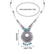 thumbnail image 3 of Xihbxyly Almacén de liquidación Collar de girasol y turquesa, joyería, regias exquisiteces de damas y niñas., 3 of 7