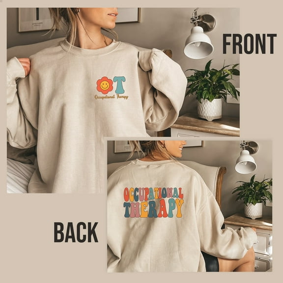 Sweatshirts For Women, Cotton Crewneck Christmas Sweater Occupational Therapy Shirts, Gifts For Women, Christmas Gifts For Mom, Sister