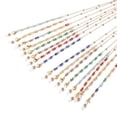 thumbnail image 2 of Eyeglasses Chains Sets Neck Strap for Eyeglasses with Brass Cable Chains Bicone Glass Beads 304 Stainless Steel Lobster Claw Clasps and Rubber Loop Ends Golden Mixed Color 31.89 inch 8pcs/set 1Set, 2 of 9