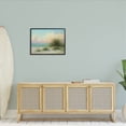 thumbnail image 2 of Summer Beach Grass Sea Waves Coastal Painting Black Framed Art Print Wall Art, 2 of 7