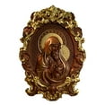 thumbnail image 2 of Virgin Mary and Baby Jesus religious icon mural wood carving decoration wall home furnishings, 2 of 5