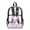 Axolotl Pink Heart, variant on Clear Backpack, Heavy Duty Fabric & PVC Transparent Bookbag 17 Inch with Shark Ocean Print, Large Capacity See Through Bag for School Travel Security