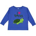thumbnail image 3 of Inktastic I Love Turtles Boys or Girls Long Sleeve Toddler T-Shirt, 3 of 5