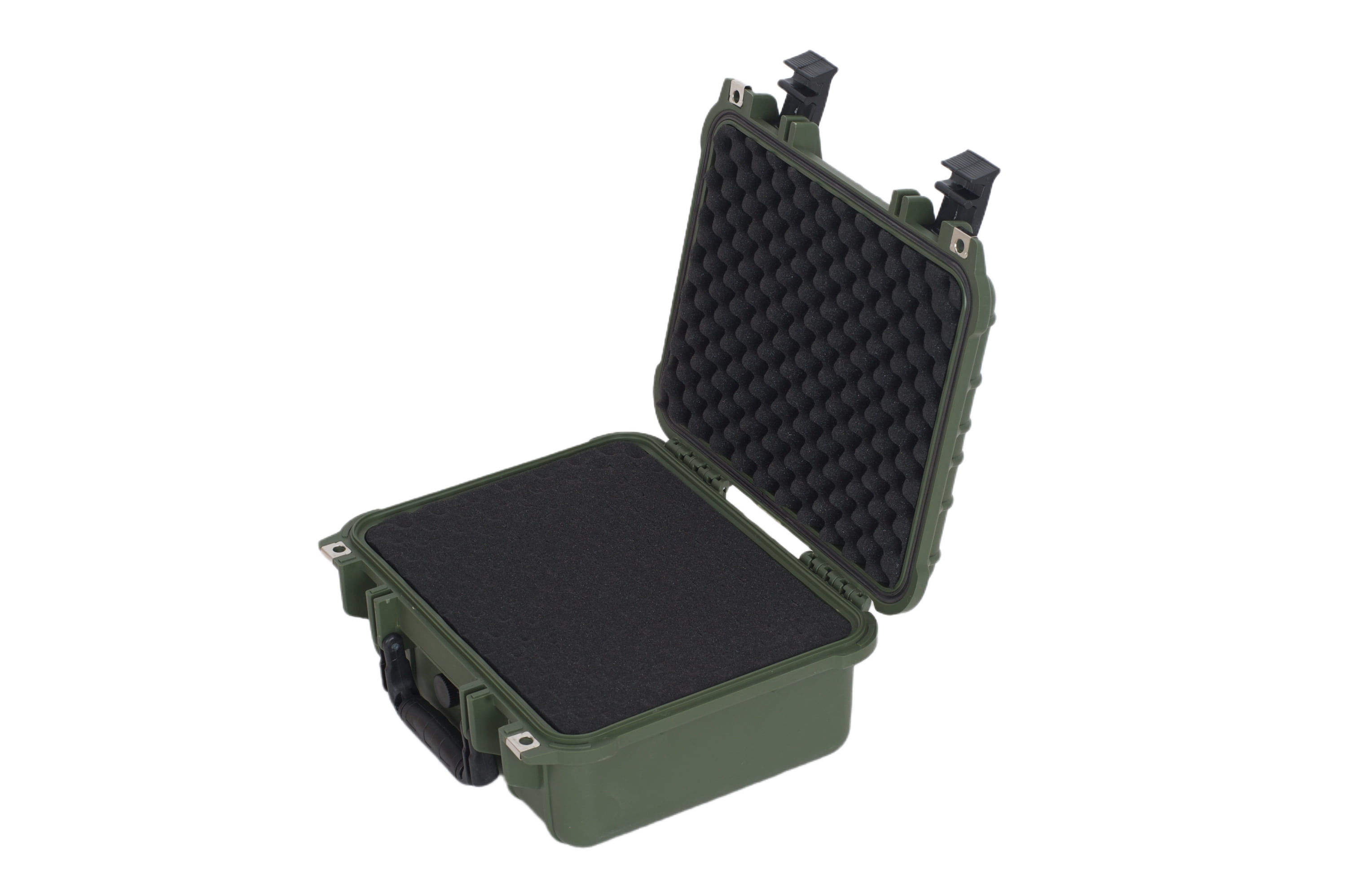 MEIJIA Portable All Weather IP67 Waterproof Hard Case with Foam,Green,13.35 x11.63x5.98inches