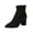 Black_#03, variant on Women's Suede Ankle Boots Knit Cuff Warm Winter Booties Low Heel Slip On Casual Shoes,Black 42