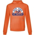 thumbnail image 2 of Men's Levelwear Orange New York Islanders Relay Banner Arch Pullover Hoodie, 2 of 3