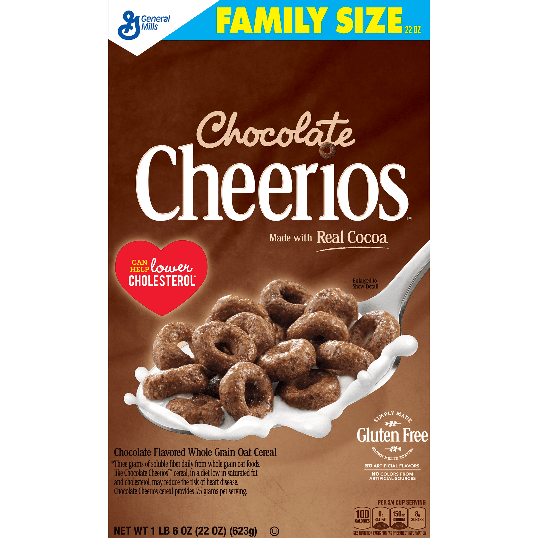 Chocolate Cheerios Gluten Free Breakfast Cereal, 22 oz