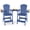 Navy Blue, variant on FUNBERRY Tall Adirondack Chairs Set of 2 with Removable Connecting Table, All Weather High Top Balcony Chair with Cup Holders
