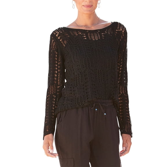 LASCANA Women's Open Knit Sweater