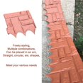 thumbnail image 4 of Mur de Briques Rouges en Plastique de Simulation, Clôture en Briques Rouges en Plastique Robuste, Clôture en Briques Rouges en Plastique Imperméable à Épissure avec Bordure Solide, Lignes Lisses pour Jardin et Cour, 4 of 9