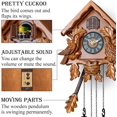 thumbnail image 3 of TIMEGEAR Cuckoo Clock with Night Mode, Singing Bird, Wooden Decorations and Swinging Pendulum (Brown), 3 of 9