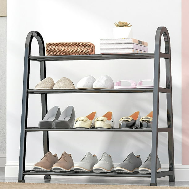 RKSTN shoe rack Shoe Rack- Shoe Rack Storage Organizer With 4 Tiers Metal Shelves For Bedroom- Closet-Entry- Dorm Room