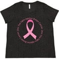 thumbnail image 3 of Inktastic Fight Against Breast Cancer Women's Plus Size T-Shirt, 3 of 5