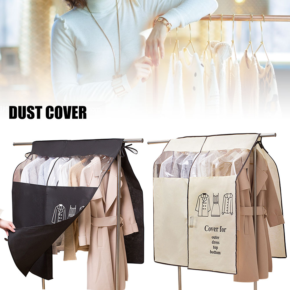 Miuline Clothes Rail Cover,35x43In Dustproof Garment Rack Cover With