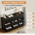 thumbnail image 3 of YouTrend 9 Black Drawer Dresser W/ Hidden Handles,Modern Adult Wood Dresser for Bedroom, Living Room, Hallway, 3 of 9