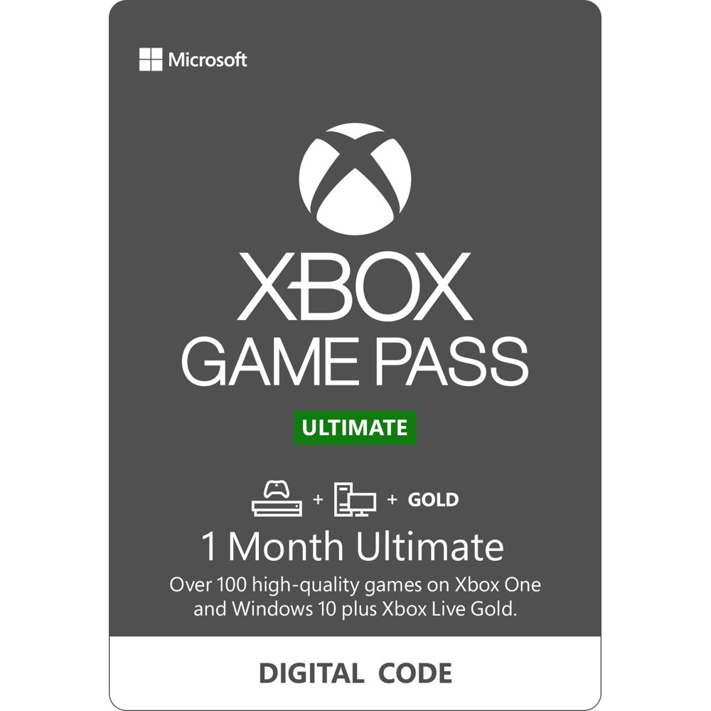 Xbox 1 Month Game Pass Ultimate, Microsoft, Xbox [Digital Download