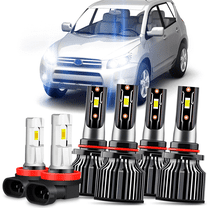 For 2006-2012 Toyota RAV4 LED Headlights Bulb 9005 9006 High Low Beam H11/H8/H16 Fog Light Set 6Pack