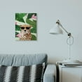 thumbnail image 2 of Stupell Industries Fashion Cheetah Funny Flower Tropical Painting Canvas Wall Art by Ziwei Li, 2 of 6