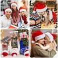 thumbnail image 6 of PULLIMORE Christmas Santa Hats Traditional Red and White Plush Santa Hat for Party Festival (2 Pcs, Adult Size), 6 of 9