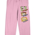 thumbnail image 7 of Courage The Cowardly Dog Characters In Picture Frames Women's Pink Sleep Pajama Pants-Medium, 7 of 7