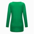 thumbnail image 3 of Camisas Navideñas Para Mujer Blusa de Manga Larga Con Estampado de Cuello Redondo Informal Odeerbi  ODB206415, 3 of 6