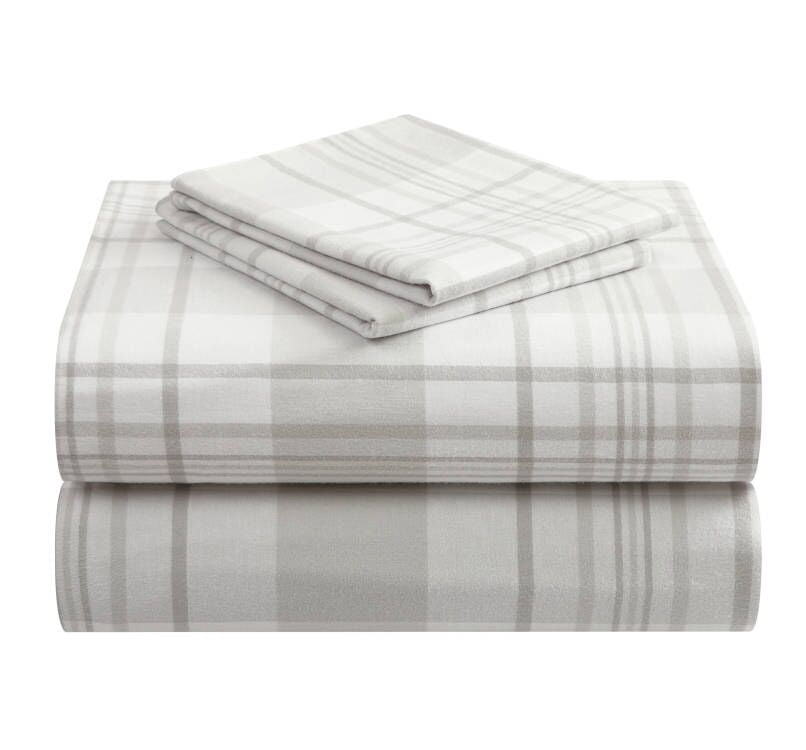 Dearfoams Super Soft 3-Piece Plaid 100% Polyester Fill Comforter Set, King