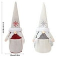 thumbnail image 4 of Bearachild Cubierta de botella de vino Navidad felpa sin rostro anciano ropa a prueba de polvo Universal cerveza sombrero protector Navidad Winebottle manga Kits de decoración para fiestas Gris Bearachild HA068781-02, 4 of 6