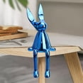 thumbnail image 4 of Estatua de conejo sentado Escultura de animales de resina de escritorio para decoración del hogar, 4 of 8
